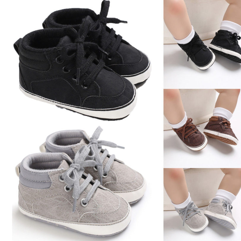 2019 Brand New Infant Baby Girl Shoes Newborn Soft Sole Sneaker Cotton Crib Shoes Sport Casual Warm First Walkers For 0-18month - Image 2