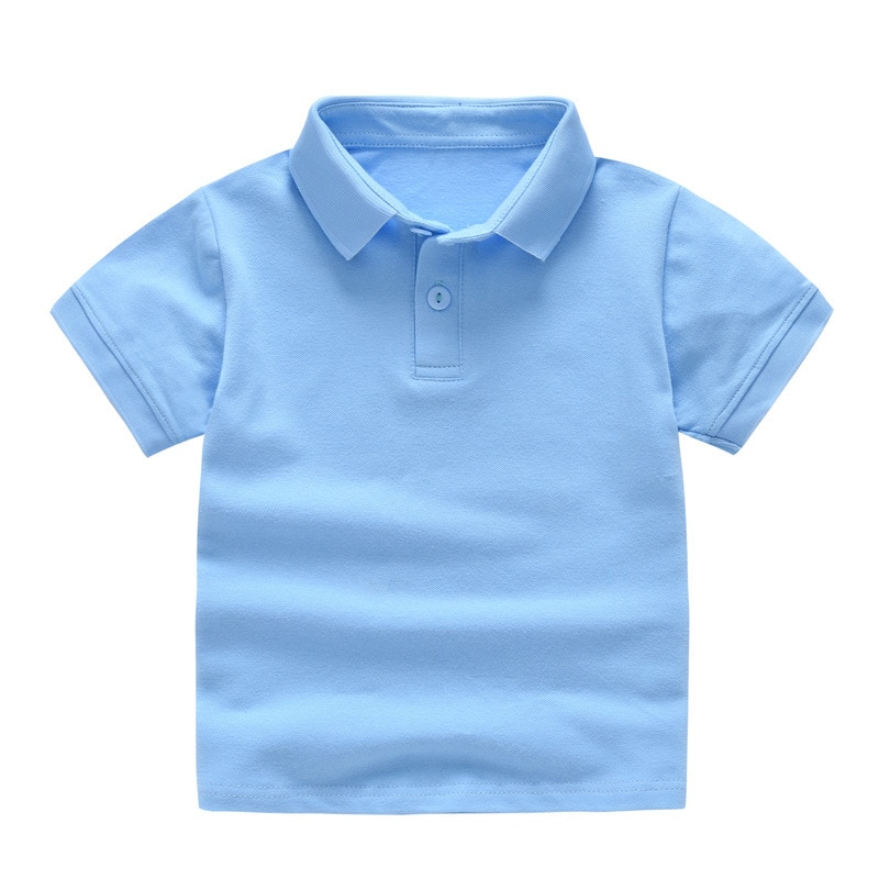 2020 New Children s Shirt Clothing Summer Cotton Short Sleeved Shirt Baby Boys Girls Polo Shirt 1