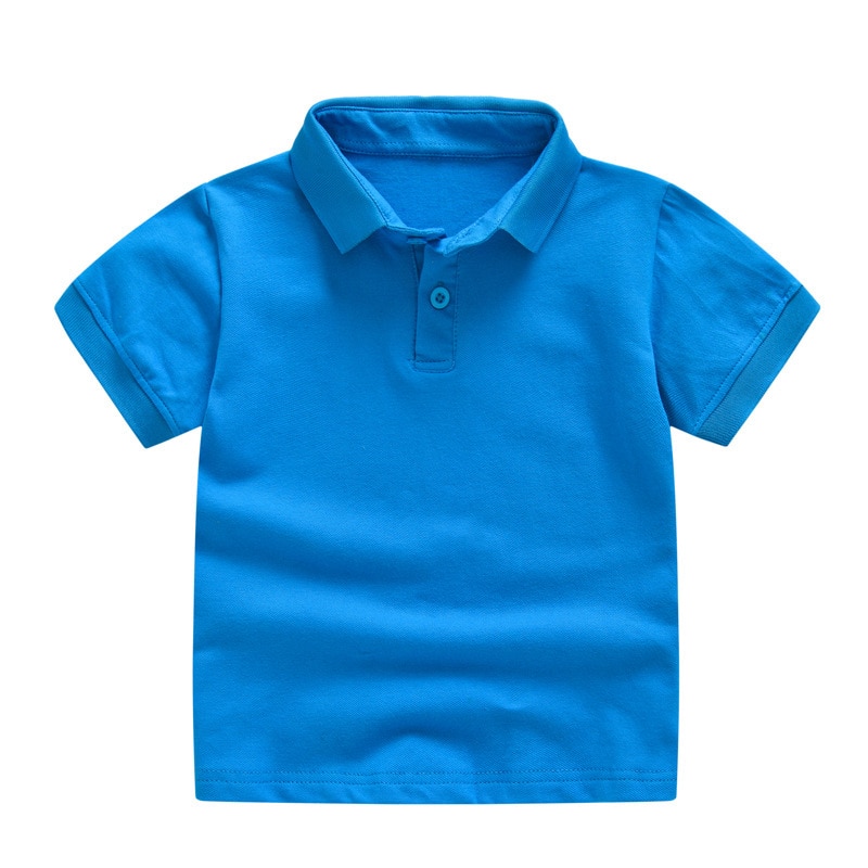 2020 New Children s Shirt Clothing Summer Cotton Short Sleeved Shirt Baby Boys Girls Polo Shirt