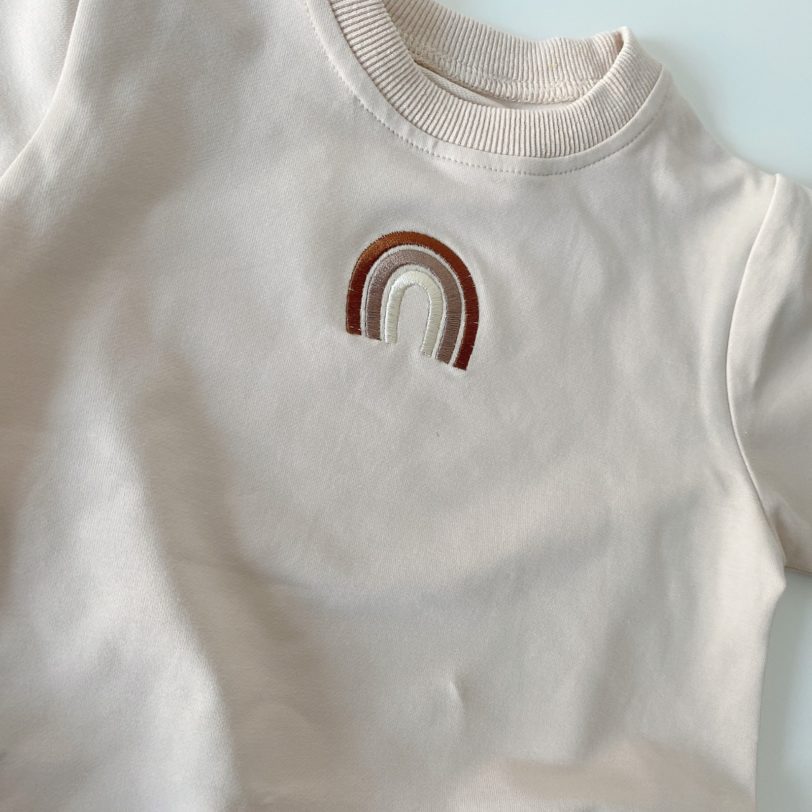 2021 Autumn Newborn Baby Boys Girls Clothes Baby Rainbow Bodysuit Cotton Long Sleeve Baby Jumpsuit Cute Lovely Baby Clothing - Image 4