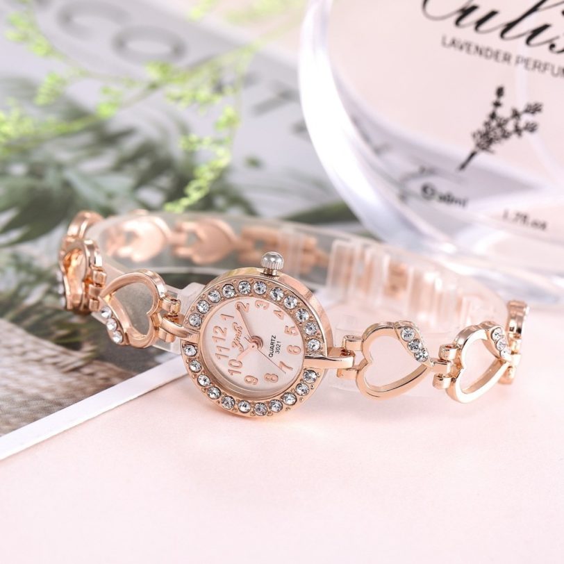 2021 Brand Luxury Bracelet Watch Women Watches Rose Gold Women's Watches Diamond Ladies Watch Clock Relogio Feminino Reloj Mujer - Image 5