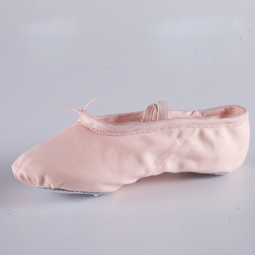 2021 Canvas Ballet Flats Soft Balleria Dance Shoe For Women Split Cow Leather Outsoles Gym Yoga Sport Shoes Girls Toe - Image 5