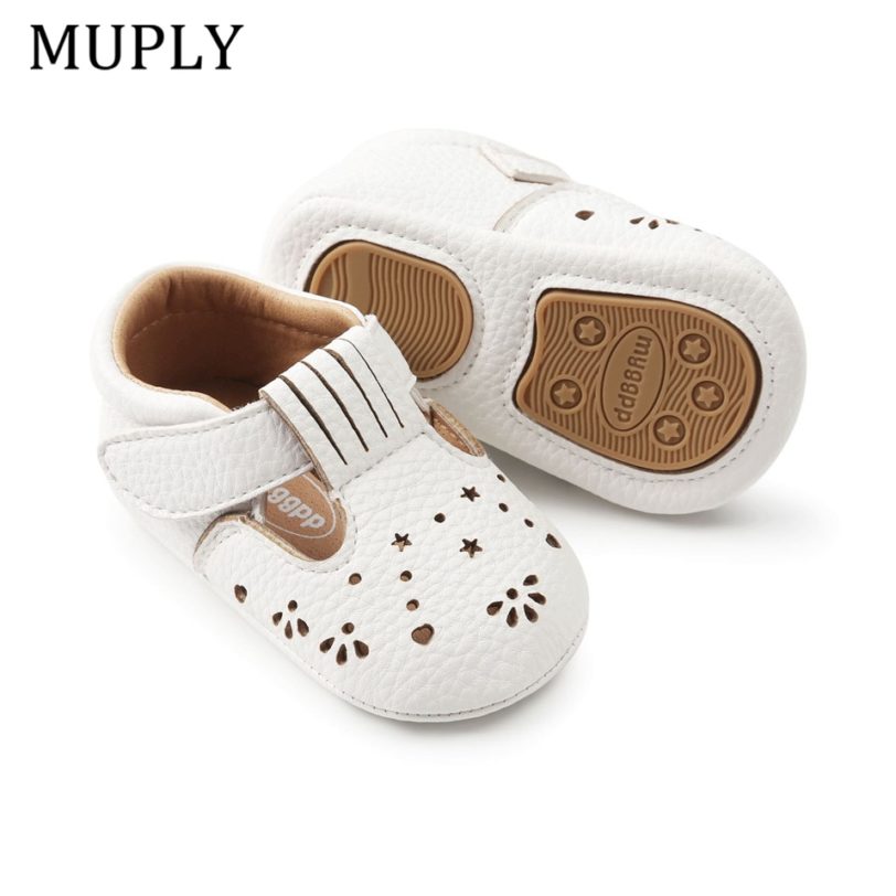 2021 New Baby Girls First Step Shoes Baby Moccasins Soft Bottom Rubber Non-slip Toddler First Walkers Baby Booties Girls Shoes - Image 4