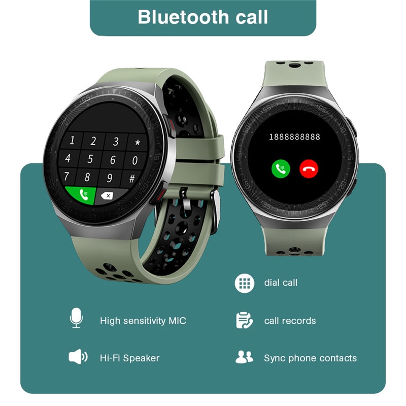 2021 New Bluetooth Call Smart Watch Men 8G Memory Card Music Player smartwatch For Android ios