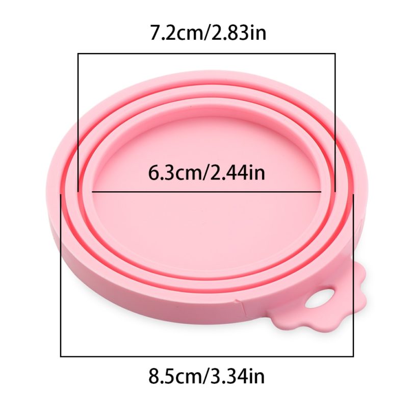 3 In 1 Reusable Food Storage Keep Fresh Tin Cover Cans Cap Pet Can Box Cover Silicone Can Lid Hot Kitchen Supply - Image 6