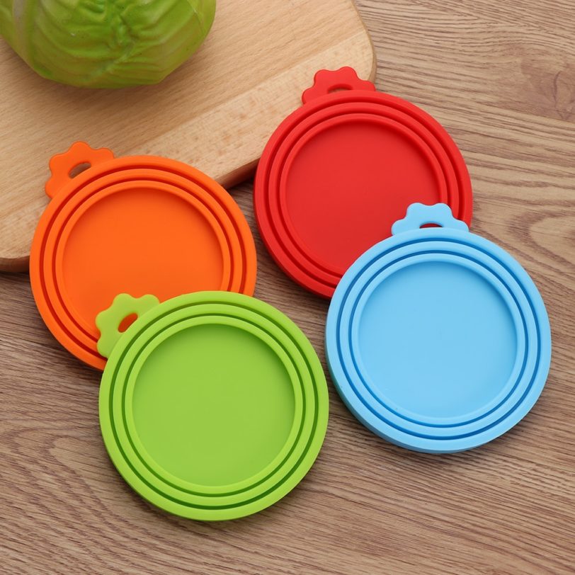 3 In 1 Reusable Food Storage Keep Fresh Tin Cover Cans Cap Pet Can Box Cover Silicone Can Lid Hot Kitchen Supply - Image 2