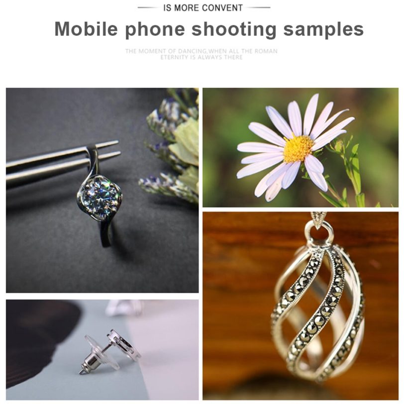 37mm 15X Macro Lens 30X 4K HD Professional Photography Phone Camera Lens for Eyelashes Diamond Jewelry Macro Smartphone Lens - Image 5