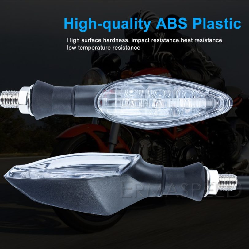 4PCS Universal Motorcycle LED Turn Signal Amber Indicator Blinker Light Scooter Motorbike Lamp Motorcycle Flasher Accessories - Image 2