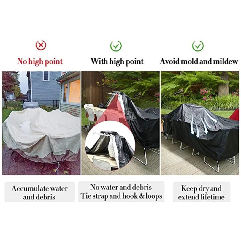 55 Sizes Patio Waterproof Cover Outdoor Garden Furniture Covers Rain Snow Chair covers for Sofa Table Chair Dust Proof Cover - Image 4