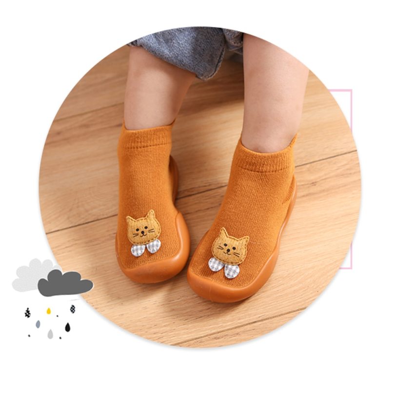 6 12 24 Month Baby Boy Shoes Newborn Knitted Autumn Toddler Girls Socks Shoes Non-Slip Floor Shoes Yellow Blue Casual Shoes Kids - Image 3