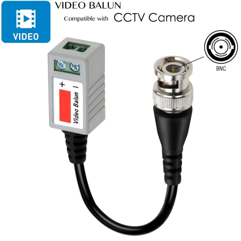 AHD/CVI/TVI Twisted BNC CCTV Video Balun Passive Transceivers UTP Cat5 Up to 3000ft Range - Image 3