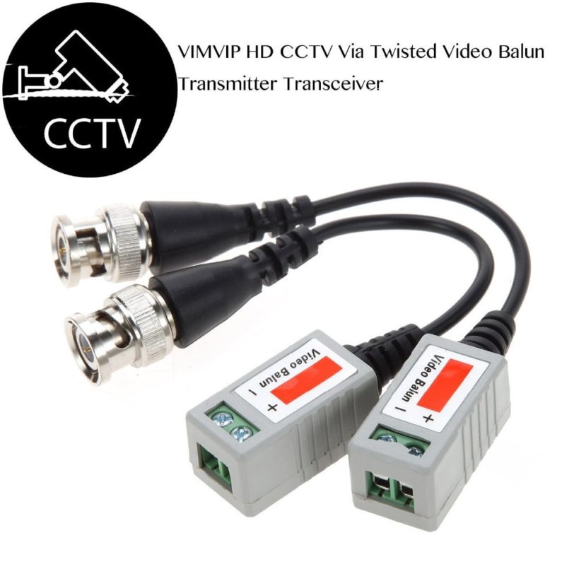 AHD/CVI/TVI Twisted BNC CCTV Video Balun passive Transceivers UTP Balun BNC Cat5 CCTV UTP Video Balun up to 3000ft Range - Image 2