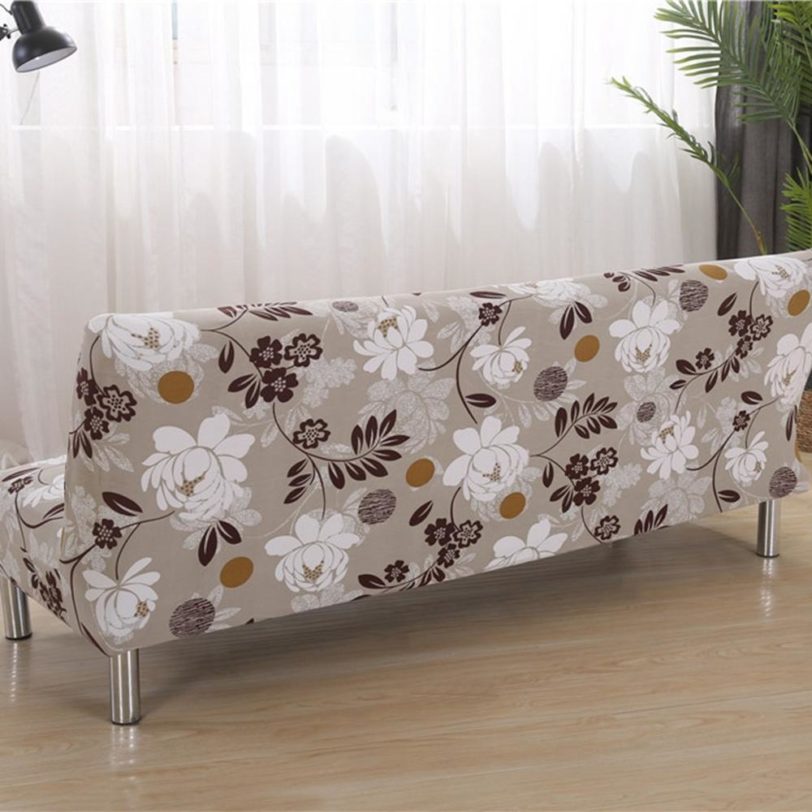 All-inclusive Folding Sofa Bed Cover Tight Wrap Sofa Towel Couch Cover Without Armrest for Living Room - Image 2