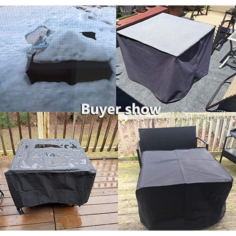 AxAxB 72 Size Outdoor Furniture Covers Waterproof Rain Snow Dust Wind-Proof Anti-UV Oxford Fabric Garden Lawn - Image 5