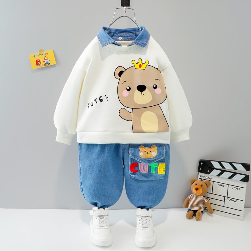 Babi Boys Clothes Set New Autumn Fashion Style Cotton Material Child Costum Kids 3 Years Old 4 Infant Clothing Baby Suits - Image 4