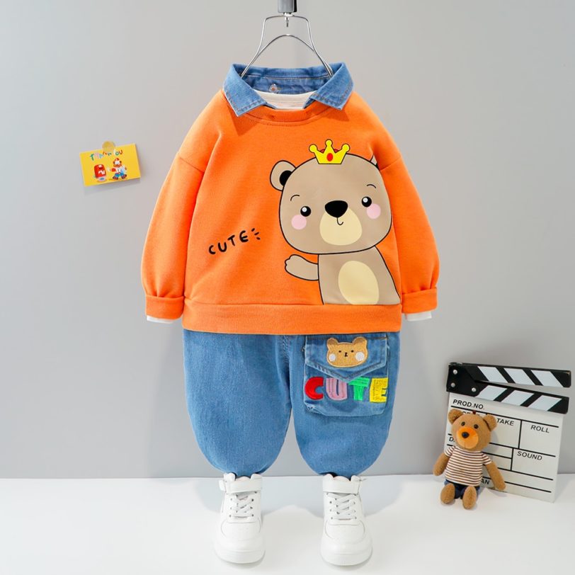 Babi Boys Clothes Set New Autumn Fashion Style Cotton Material Child Costum Kids 3 Years Old 4 Infant Clothing Baby Suits - Image 5