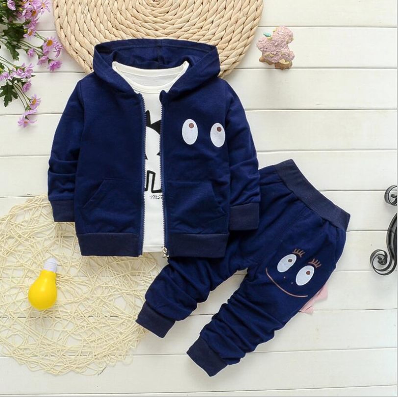 Baby Boy Clothes set outfits 3PCS Tracksuit set Boys Sport Tops Hooded Coat Pants Cartoon Dinosaur Baby Suit Baby Clothing Set - Image 4