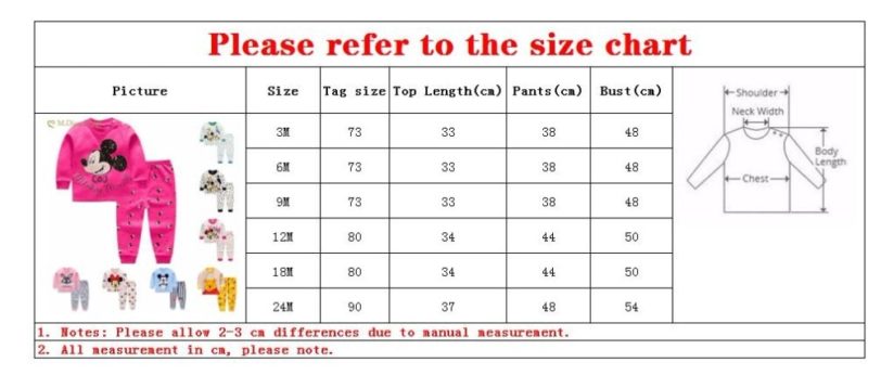 Baby Clothing Baby's Sets Newborn Baby Boys Girls Cartoon Duck Clothes 2PCS Baby Pajamas Unisex Kids Clothing Sets 0-24M - Image 5