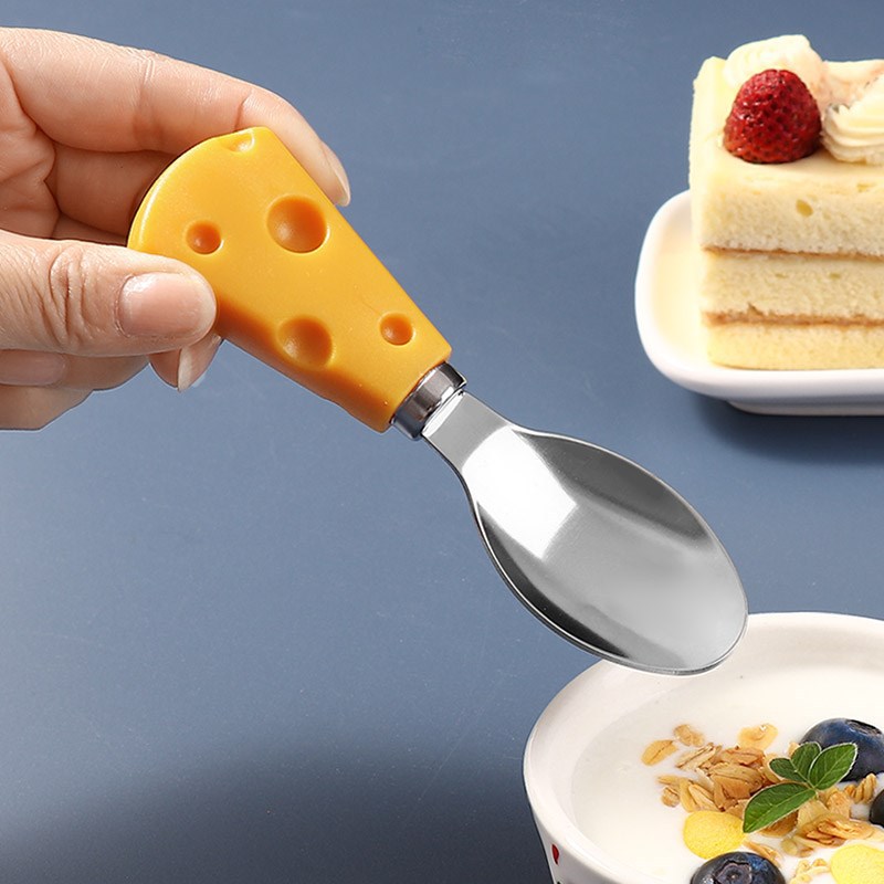 Baby Gadgets Tableware Set Children Utensil Stainless Steel Toddler Dinnerware Cutlery Cartoon Infant Food Feeding Spoon