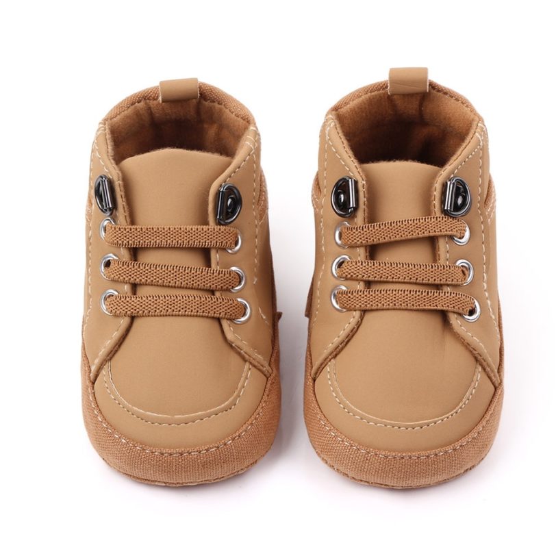 Baby Shoes Spring/Autumn Casual Shoe Sport Sneakers Baby Boys Shoes PU Elastic Band Soft-Soled Non-Slip Toddler Shoes For 0-18M - Image 3