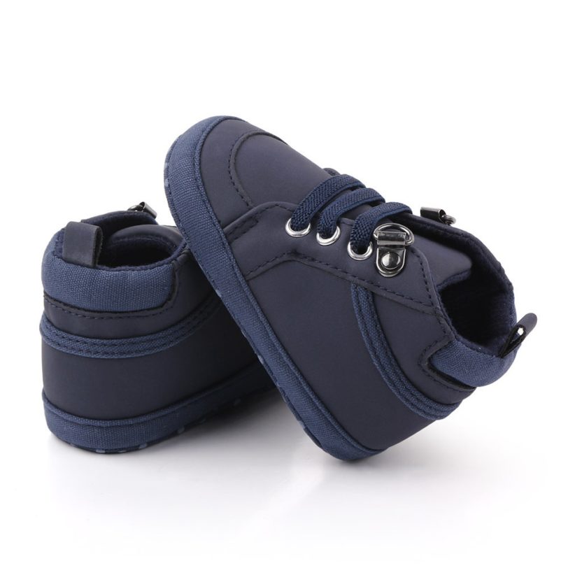 Baby Shoes Spring/Autumn Casual Shoe Sport Sneakers Baby Boys Shoes PU Elastic Band Soft-Soled Non-Slip Toddler Shoes For 0-18M - Image 2