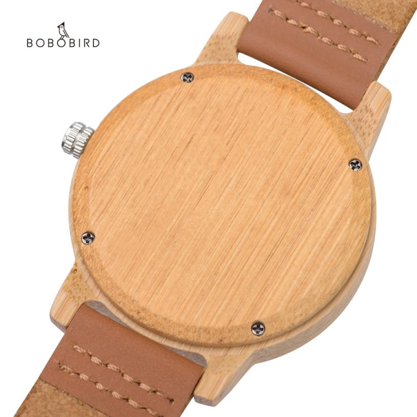 Bobo Bird Man Watch Wood Men's Watches For Men Quartz Wristwatches Man Women's Watches Tiempieces Clock Custom Dropshipping - Image 2