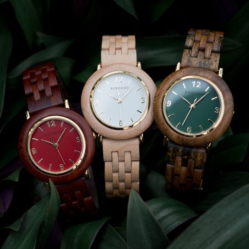 Bobo Bird Wood Women's Watches Ladies Quartz Watch Female Wristwatch Wooden Woman Watch Relojes Para Mujer Wood Clock Custom - Image 4