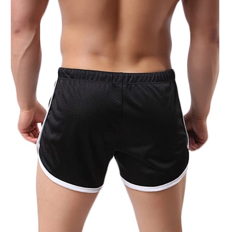 Brand New Men's Short Quick Dry Shorts Beachwear Workout Gym Sports Running Fitness 2020 Casual Elastic Drawstring Mesh Shorts - Image 3