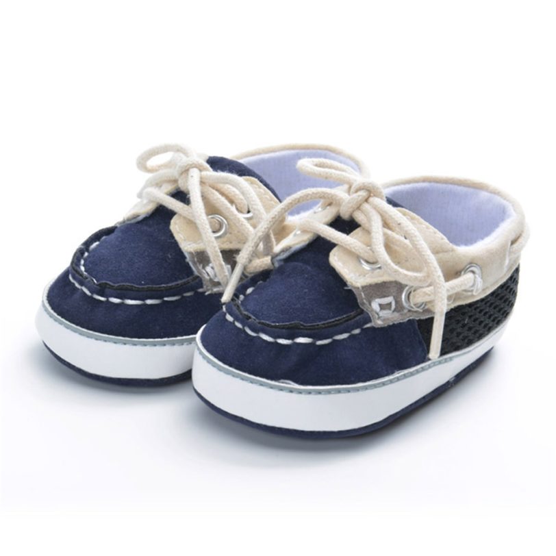 Brand Vintage PU Leather Baby Shoes Non-Slip Newborn Infant T-tied First Walkers Baby Boy Girls Toddler Lace-UP Soft Sole Shoes - Image 4