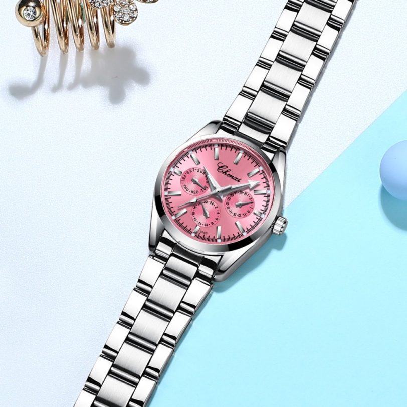 CHENXI Silver Watch Women's Watches Lady Fashion Bracelet Quartz Wristwatches Female Clock Relogio Feminino Montre Femme - Image 2