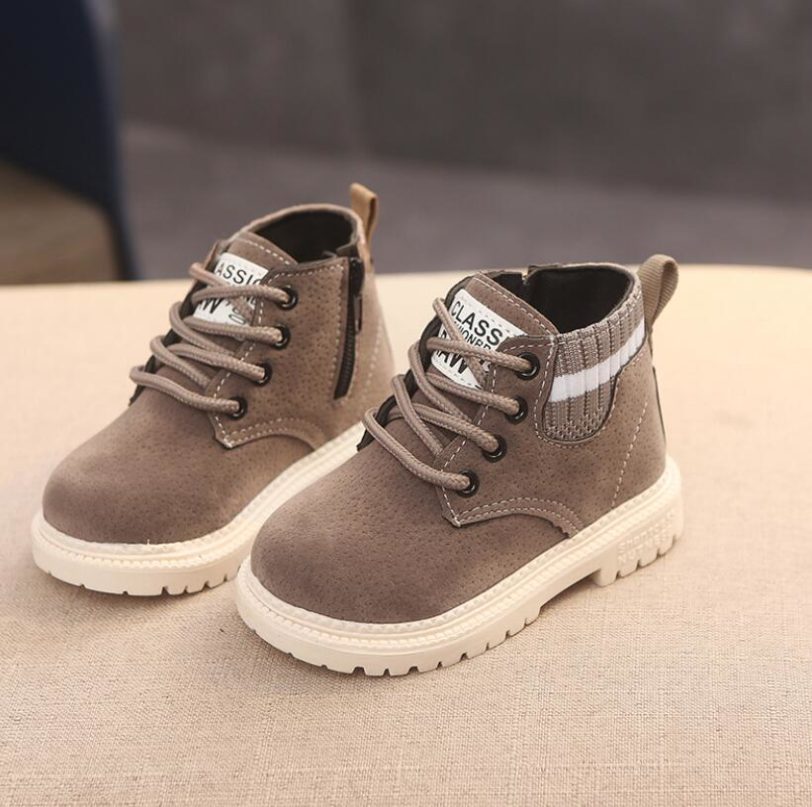 Children Casual Shoes Autumn Winter Martin Boots Boys Shoes Fashion Leather Soft Antislip Girls Boots 21-30 Sport Running Shoes - Image 2