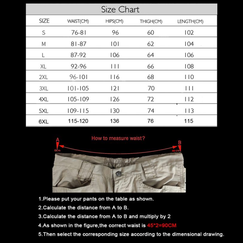 City Tactical Cargo Pants Classic Outdoor Hiking Trekking Army Tactical Joggers Pant Camouflage Military Multi Pocket Trousers - Image 5