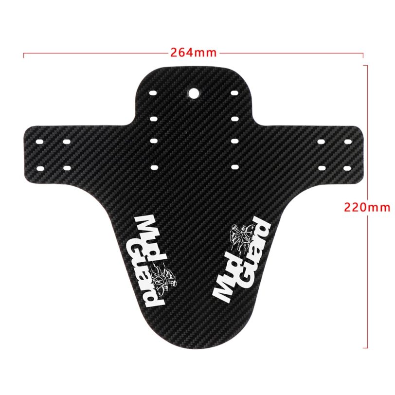 Colorful Fat Tire Bike Fenders MTB Road Front Rear Mudguard Mountain Bike Fender Carbon Fiber Cycling Fixing Accessories - Image 5