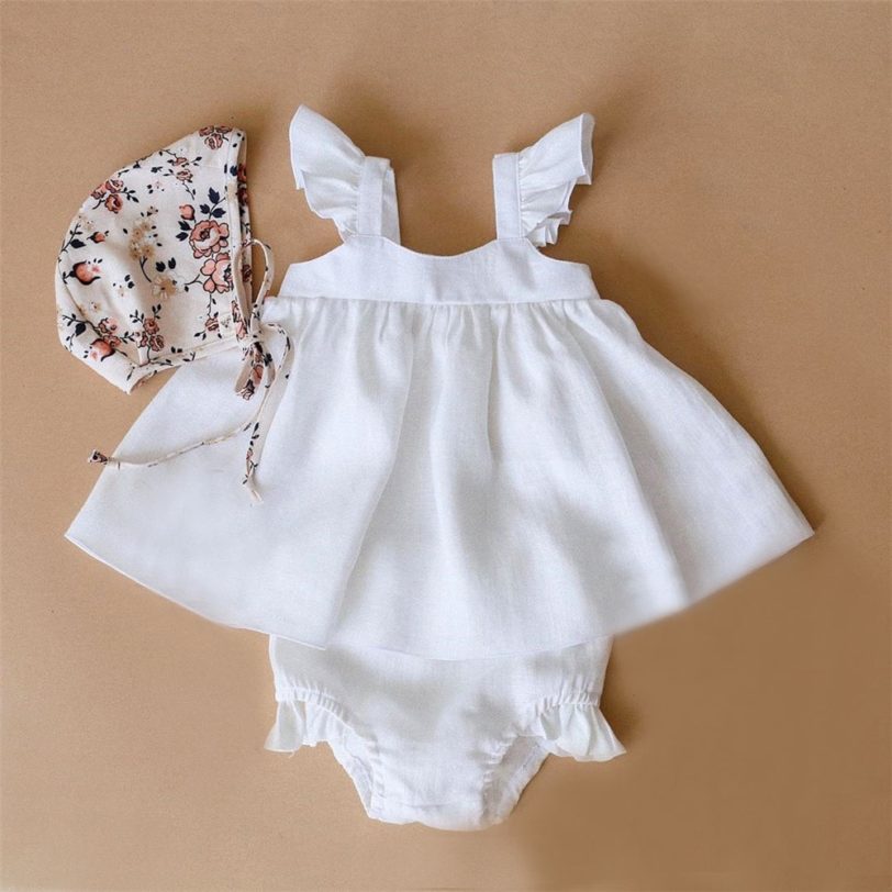 Cotton Baby Dresses Cute Summer Girls Clothes Princess Dress 1st Birthday Party For 0-3Years Girl Infant toddler Girls Clothing - Image 3