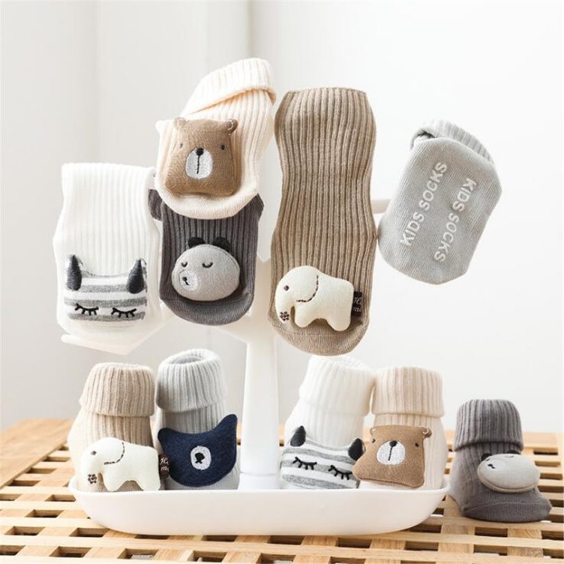 Cotton Baby Socks Cartoon Animal Anti Slip Floor Socks Newborn Socks Autumn Winter Socks for Children Baby Boy Girl Infant Socks - Image 2