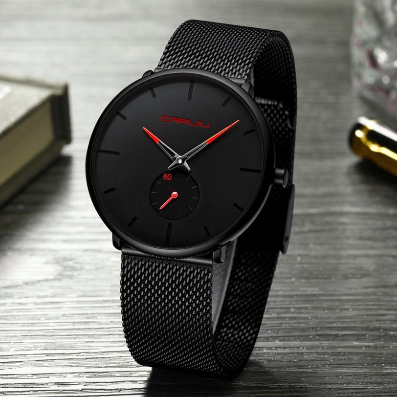 Crrju Watch Women Men Watch Top Brand Luxury Famous Dress Fashion Watches Unisex Ultra Thin Wristwatch Relojes Para Hombre - Image 3