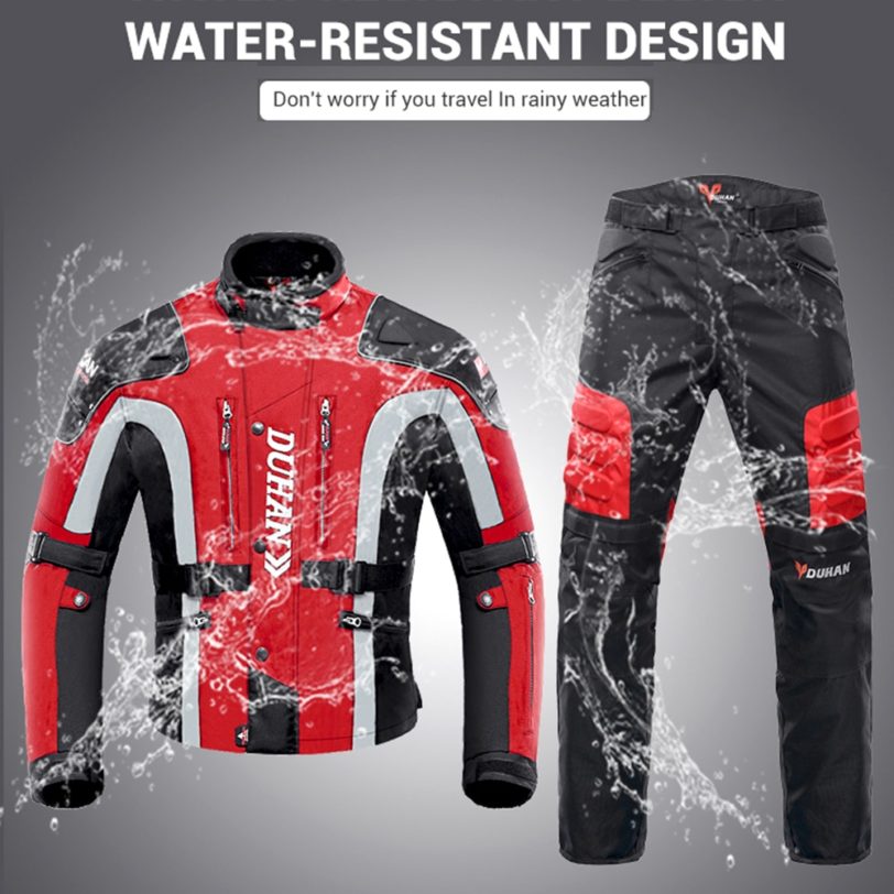 DUHAN Autumn Winter Cold-proof Motorcycle Jacket Moto Protector Motorcycle Pants Moto Suit Touring Clothing Protective Gear Set - Image 4