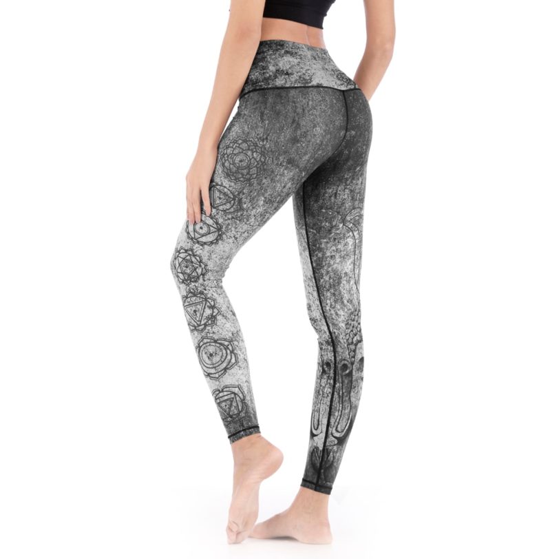 Denim Pattern Tummy Control Women Tights Fitness Running Yoga Pants High Waist Sport Push Up Energy Gym Clothing Girl Leggins - Image 3