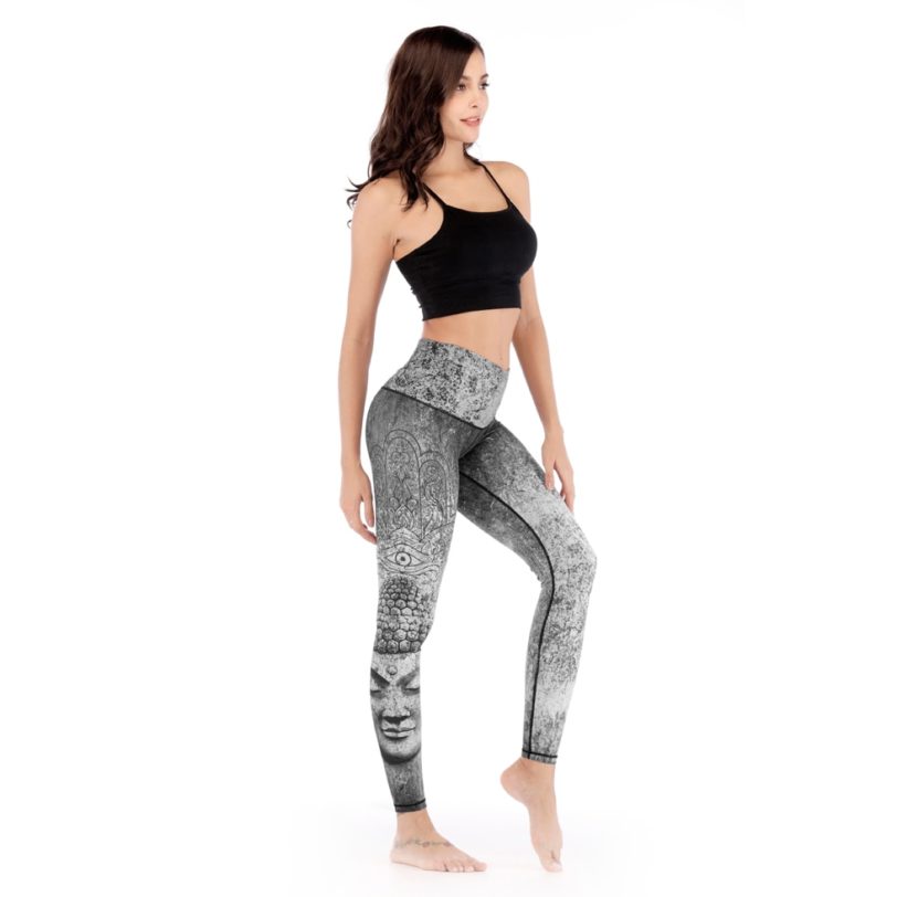 Denim Pattern Tummy Control Women Tights Fitness Running Yoga Pants High Waist Sport Push Up Energy Gym Clothing Girl Leggins - Image 5