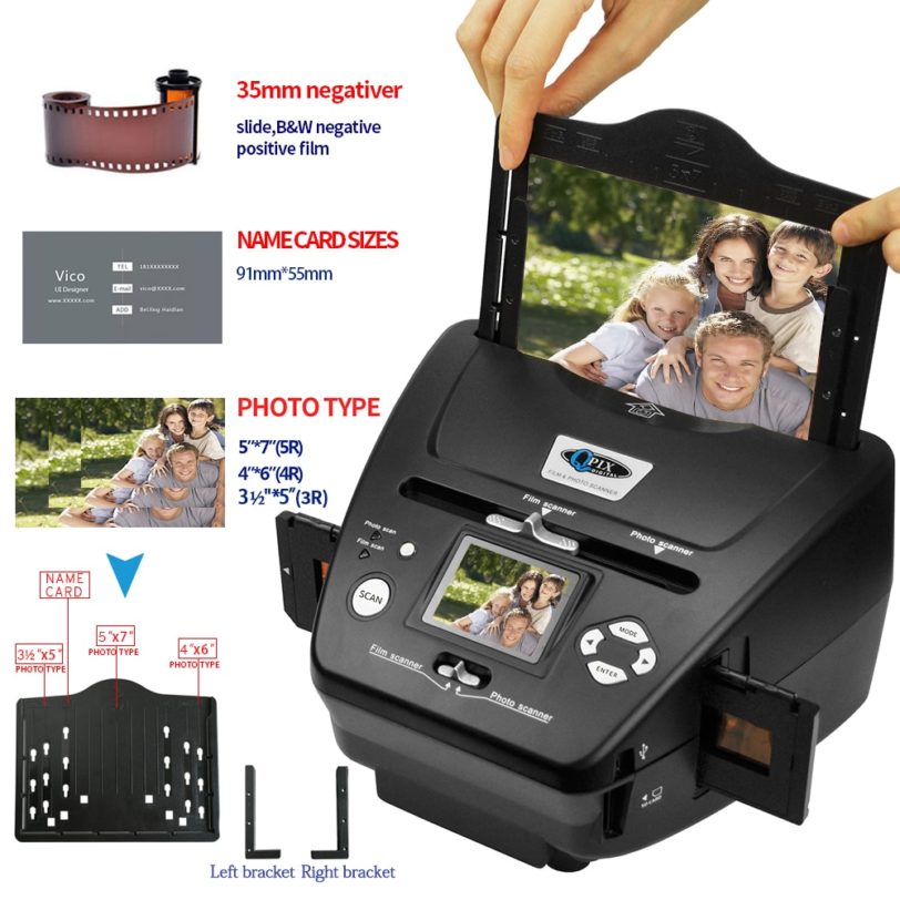 Digital Film & Photo Scanner 16MP Film Scanner 4 in 1 Scanner Converts 35mm 135 Slides & Negatives for Saving to Digital Files - Image 2