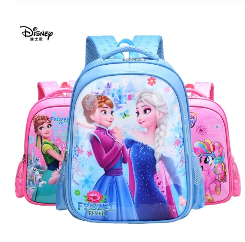 Disney cartoon schoolbag Frozen elsa Anna girls cute primary school bag kindergarten Cute backpack 1