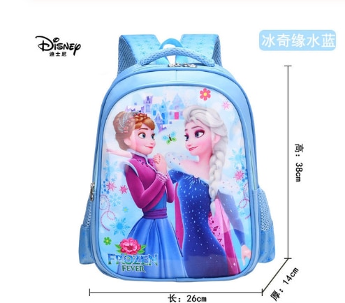 Disney cartoon schoolbag Frozen elsa Anna girls cute primary school bag kindergarten Cute backpack 2