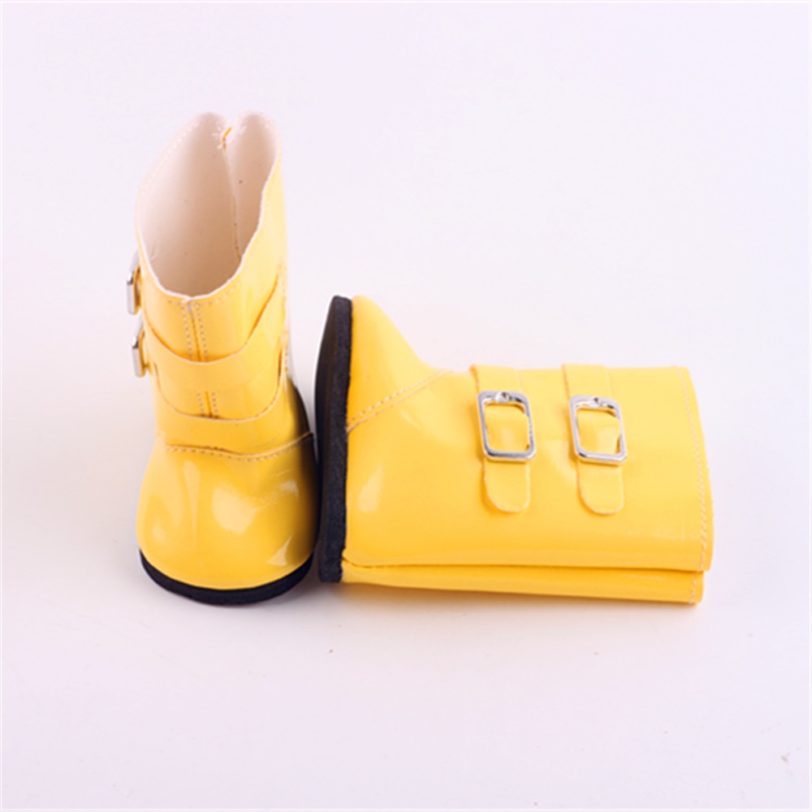 Doll Shoes Accessories yellow Series Fit 18 Inch American And 43 Cm New Born Baby Generation Birthday Girl's Russia DIY Toy Gift - Image 5