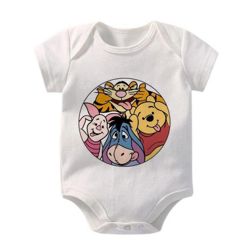 Eeyore Winnie the Pooh Print Toddler Infant Jumpsuit Kid Baby Girl Boy Cloth Casual Outfits Playsuit Short Sleeve Romper - Image 2