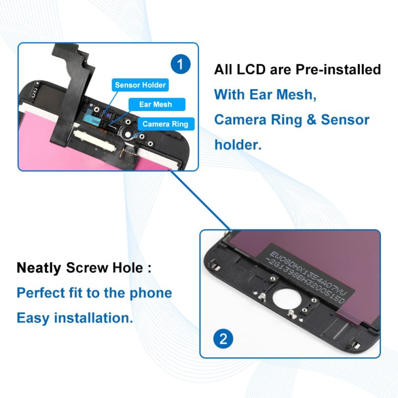 Elekworld For iPhone 6 6S 7 8 Plus LCD Screen Replacement Display No Dead Pixel Touch Digitizer Assembly With Gift 100% Tested - Image 4