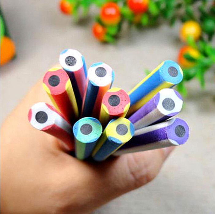Ellen Brook 1PCS Colorful Magic Bendy Flexible Soft Pencil With Eraser Stationery Kids Student Colored School 1