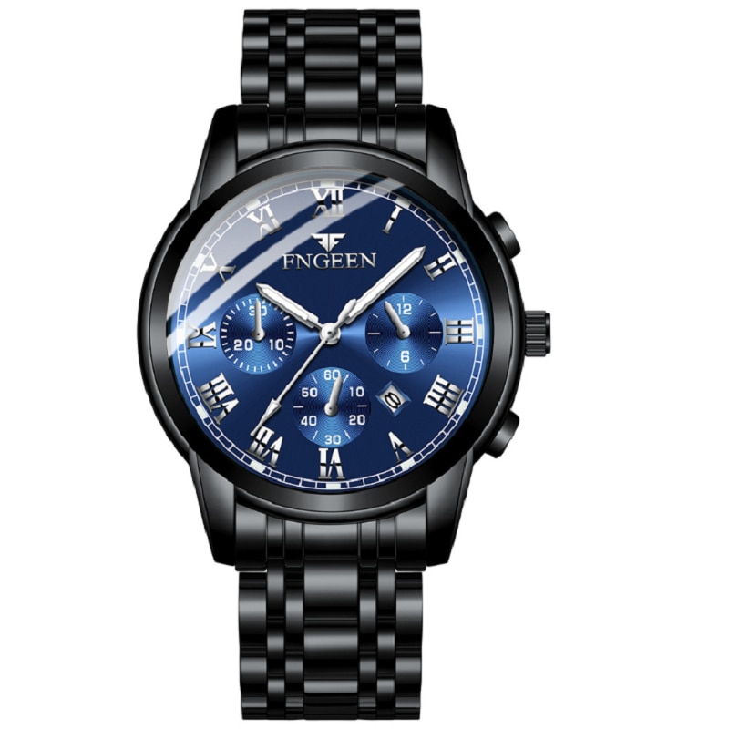 FNGEEN Watch For Men Waterproof Business Sport Man Watches Luminous Hands Quartz Wristwatch Top Brand Luxury 2