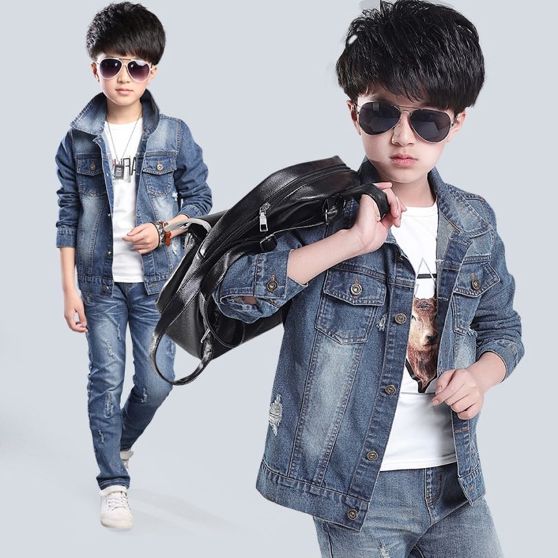 Fashion Autumn Clothing Kids Jackets Baby Boys and Girls Jackets Kid Casual New Boys Coats Denim Jackets Kids Jeans Outwear - Image 4