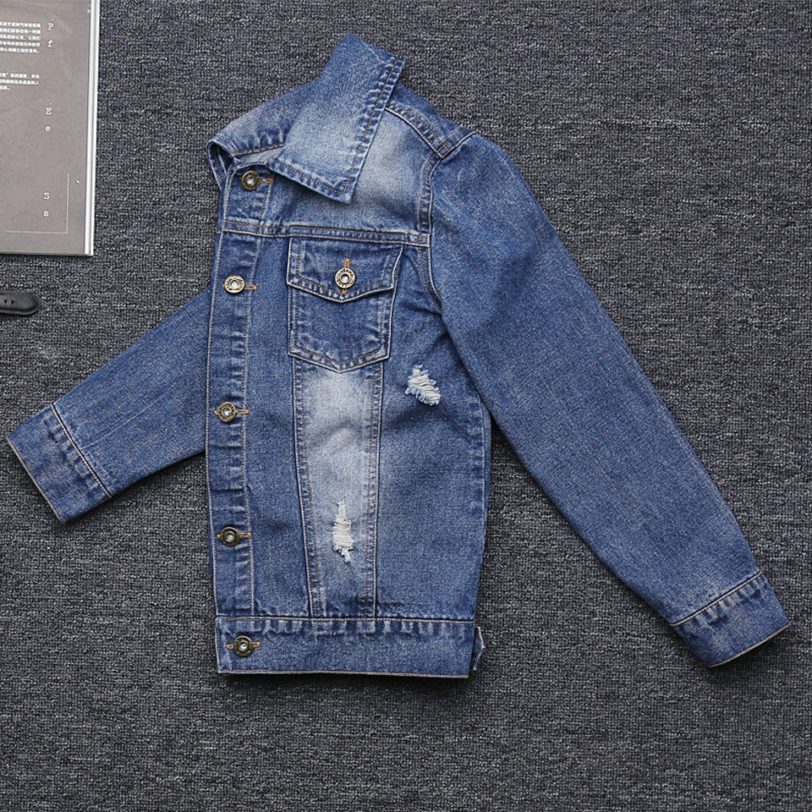 Fashion Autumn Clothing Kids Jackets Baby Boys and Girls Jackets Kid Casual New Boys Coats Denim Jackets Kids Jeans Outwear - Image 5