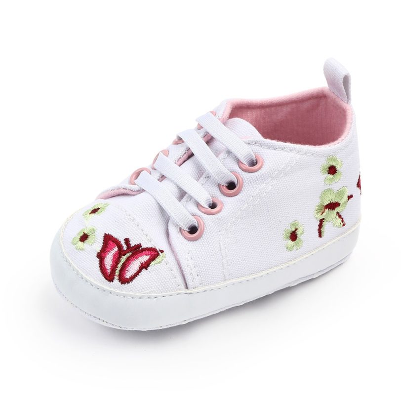 Fashion Brand Newborn Baby Girl Princess Shoes Lace-up Soft Sole First Walkers Toddler Sneakers Infant Shoes for 1 Year Old - Image 3